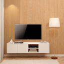 Ver imagem 3 de Rack Moscou Suspenso 136cm Branco TV até 55" Byhouse