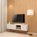 Ver imagem 4 de Rack Moscou Suspenso 136cm Branco TV até 55" Byhouse
