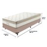 Cama Box Bege e Colchão Solteiro King Best Anjos Cor:bege - 3