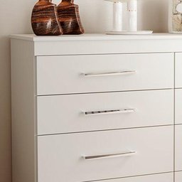 Cômoda Quarto Casal Branca Gênova Batrol - 3