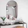 Espelho Oval Decorativo 80x50cm Vidro Lapidado para Banheiro Sala Quarto - 7