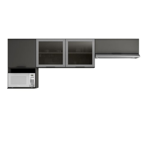 Cozinha Modulada Etna 4 Peças Aéreo com Vidro