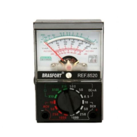 Multímetro Analógico Brasfort 1000a Boa Qualidade Mutimetro