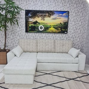 Sofá Cama Provence com Chaise Longue Baú