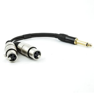 Cabo P10 para 2 Xlr Fêmea Mono - 1,5 Metro