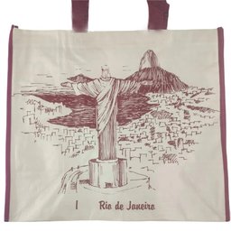 Bolsa Ecologica Reutilizavel Ecobag Kit 10 Unidades Compras Mercado Sacola de Ombro Alça Resistente  - 3