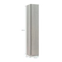 Ver imagem 2 de Guarda-roupa 1 Porta 40cm Prime Plus Luciane Legno Crema