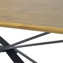 Ver imagem 6 de Mesa de Jantar Base de Ferro Shaman 220cm Castanho Oregon - Gran Belo