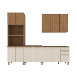 Cozinha Compacta 4 Peças com Torre Quente Yasmin Espresso Móveis - 4