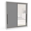Ver imagem 4 de Guarda Roupa 180,1cm 2 Portas de Correr com Espelho 240853 Valência Politorno Móveis