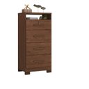 Ver imagem 2 de Cômoda Primordial Max 4 Gavetas Marrom/Jacarandá