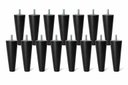 Ver imagem 1 de Kit Pés para Cama Box Com 15 Unidades Preto com 12cm de Altura