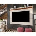 Ver imagem 1 de Painel Suspenso Flutuante Home Tv até 72 Polegadas Prateleira Superior Vivare New 1.80:off White/fre