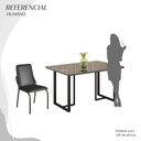 Ver imagem 5 de Conjunto Sala de Jantar Mesa 120x90cm Base Lunna Tampo MDF com Vidro Malibu Preto