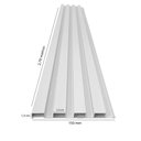 Ver imagem 4 de Painel Decorativo Ripado de Pvc Barra de 270cm Azn - Branco