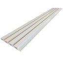 Ver imagem 2 de Painel Decorativo Ripado de Pvc Barra de 270cm Azn - Branco