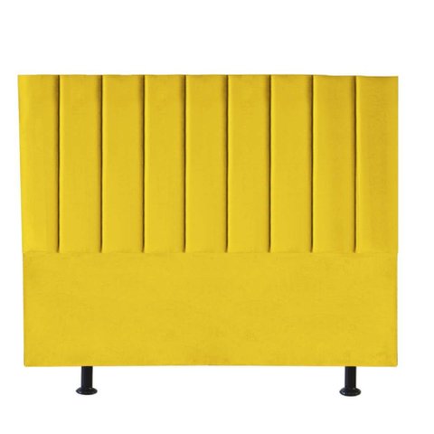 Cabeceira para Cama Box Casal 1,40 Cm Carla:amarelo