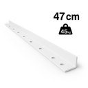 Ver imagem 2 de Kit 2 Suportes Cantoneira em L 47 Cm com Furos para Parafusar Branco - Nv460lb