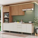 Ver imagem 1 de Cozinha Compacta 4 Peças com Tampo para Cooktop Yasmin Espresso Móveis