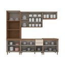 Ver imagem 3 de Cozinha Compacta 4 Peças com Tampo para Cooktop Yasmin Espresso Móveis