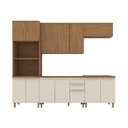 Ver imagem 4 de Cozinha Compacta 4 Peças com Tampo para Cooktop Yasmin Espresso Móveis