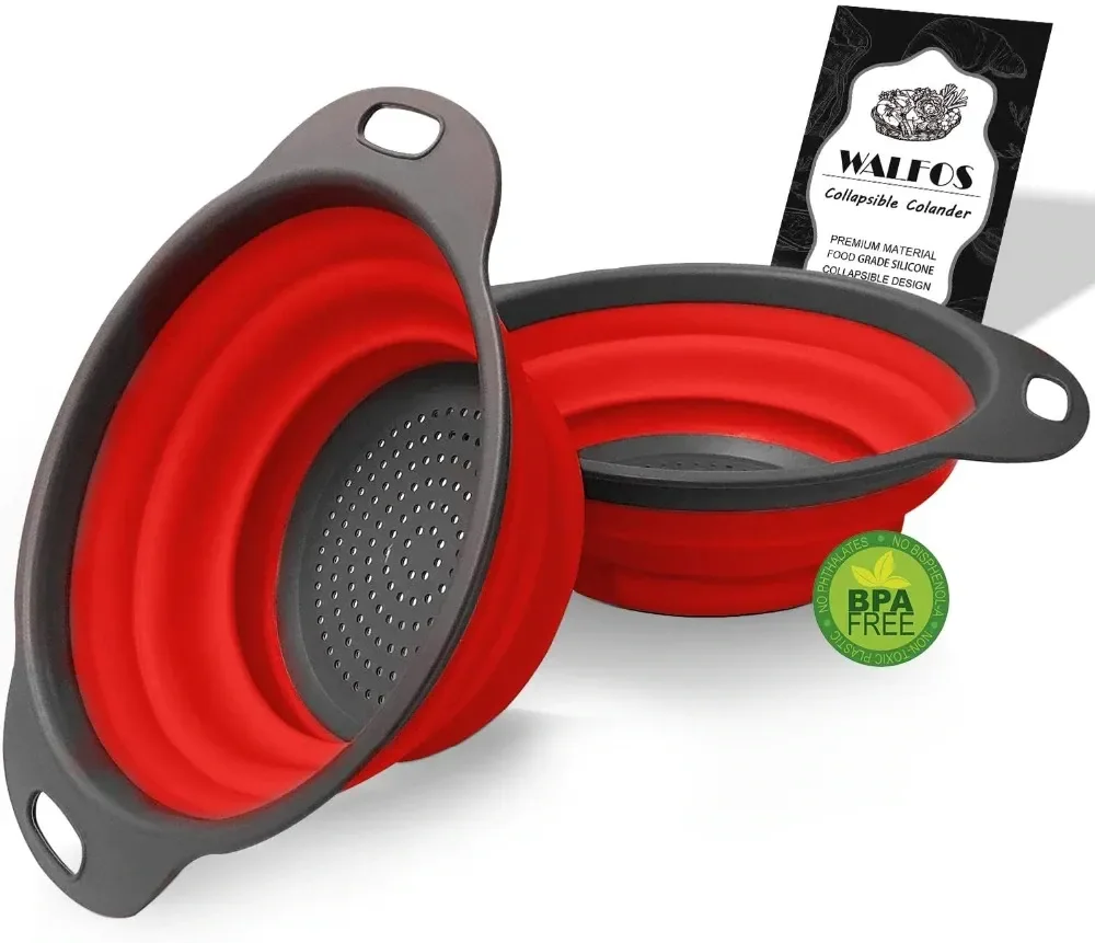 Ver imagem 1 de Escorredor de Cozinha Dobrável de Silicone Walfos Tapete de Cozinha Dobrável, 2 Peças