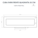 Ver mais imagens de Cuba Cozinha Farm Sink Quadratta 55 Cm Estilo Fazenda Avental