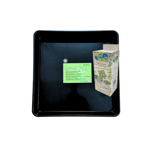 Easy2go Kit Cultivo Autoirrigavel para Vasos com 10 Acessórios e Bandeja Garland Quadrada Preta - Ap