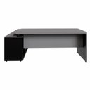 Ver imagem 4 de Mesa de Escritório em L com Armário Lateral F5 Office g Moderno 3 Gavetas 170cm Cinza Sagrado