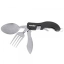 Ver imagem 4 de Canivete Multiuso em Aço Inox com Talheres 4 em 1 Vonder