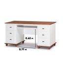 Ver imagem 4 de Escrivaninha Linz 6 Gavetas 80 X 176 X 50 Cm (a X L X P)