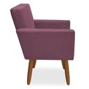 Ver imagem 4 de Kit 2 Poltronas Decorativa Nina Pés Palito Veludo Lilas Chamby Móveis