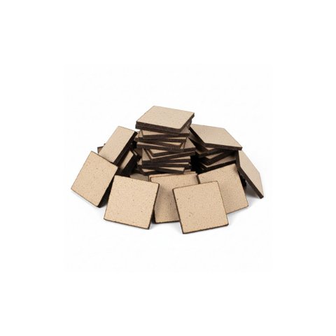 Placa MDF Cru 3mm Chapa 3x3 cm 100 Uni
