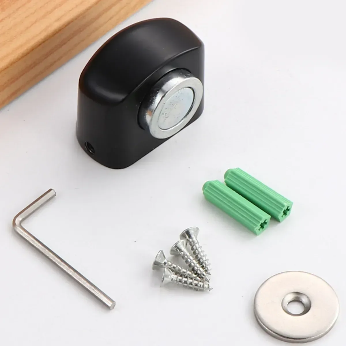 Ver imagem 2 de Fixador de Porta Magnético com Imã para Piso Preto Re165 Snel Home