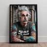 Quadro Decorativo Moderno Art Pop Albert Einsten Elon Musk - 2