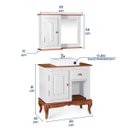 Ver imagem 5 de Gabinete para Banheiro com Cuba e Armário Espelheira Dália 3064