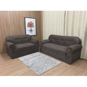 Sofá 2 e 3 Lugares Marrom 609 Viena