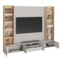 Ver imagem 5 de Rack com Painel TV até 75 Polegadas 2 Torres Nichos LED 100% MDF 270CMX217CM Astro Foscarini