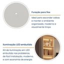 Ver imagem 6 de Rack com Painel TV até 75 Polegadas 2 Torres Nichos LED 100% MDF 270CMX217CM Astro Foscarini