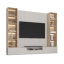 Ver imagem 3 de Rack com Painel TV até 75 Polegadas 2 Torres Nichos LED 100% MDF 270CMX217CM Astro Foscarini