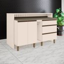 Ver imagem 1 de Kit Ilha Gourmet 2 Portas 3 Gavetas com Tampo Connect