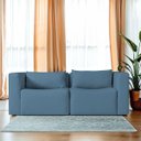 Ver imagem 2 de Sofá 2 Lugares Billy 150cm Orgânico Luxo Recepção Linho