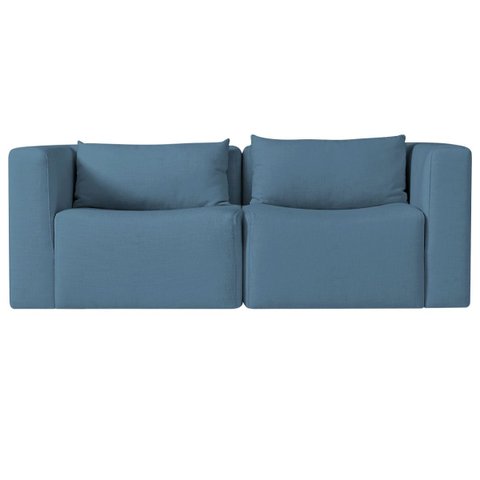 Sofá 2 Lugares Billy 150cm Orgânico Luxo Recepção Linho
