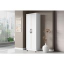 Ver mais imagens de Cômoda Sapateira Sevilha 2004147 e Armário Multiuso 2000191 Branco Tx com Pés Cinza - Aramóveis