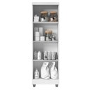 Ver imagem 7 de Cômoda Sapateira Sevilha 2004147 e Armário Multiuso 2000191 Branco Tx com Pés Cinza - Aramóveis