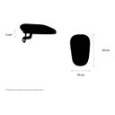 Ver imagem 3 de Kit 2 Apoios Ergonômico para Antebraço Magnético Preto - 000032