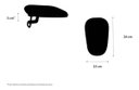 Ver imagem 3 de Kit 2 Apoios Ergonômico para Antebraço Magnético Preto - 000032