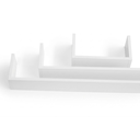 Ver imagem 5 de Kit 3 Nichos Prateleira U 30/60/90cm Branco Mdf Decorativo Sala Cozinha Quarto Decoração