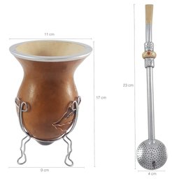 Conjunto Kit Chimarrão Mate Tererê Bomba e Cuia com Tripé Cavalo - 2