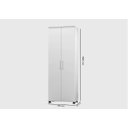 Ver imagem 3 de Multiuso / Armário ARE 2 Portas Com Prateleiras Interna e Puxadores Cromados Com Rodízios Cor Branco